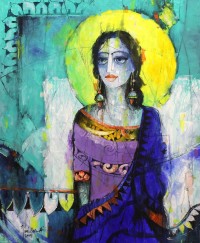 Janisar Ali, 24 x 30 Inch, Acrylic On Canvas, Figurative Painting,AC-JNA-055
